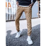 DStreet Spodnie męskie dresowe typu jogger kamelowe | shoptok.hr