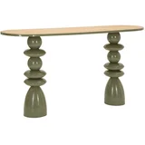 Zelena kovinska stranska mizica 45x150 cm Metal Console –