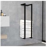  Držalo za brisače črno 25x20x95 cm železo | Shoptok.si