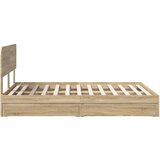  Postelja s shranjevanjem z vzglavjem Sonoma hrast 160 x 200 cm, (5000106877) | Shoptok.si