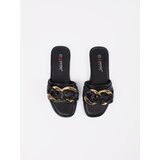 Shelvt Women's flat flip-flops black | ePonuda.com