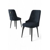 Hanah home Newa set stolica, 46x94x46 cm, 4 dijela, antracit-crna | Eponuda.ba