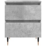  Noćni ormarići 2 kom boja betona 40x35x50 cm konstruirano drvo | shoptok.hr