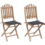 Maison Chic Zložljivi Vrtni Stoli - Stol za vrti 2 kosa z blazinami bambus JS2724, (21876174) | Shoptok.si