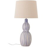 Bloomingville Modra/kremno bela namizna svetilka s tekstilnim senčilom (višina 68,5 cm) Gavisa – u