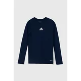 Adidas Otroška dolga majica TEAM BASE TEE mornarsko modra barva, GN5712