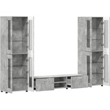 Set TV komoda FLORIN 3 kom. Betonski sivi Konstruirano drvo | shoptok.hr