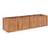 vidaXL Vrtna posuda za sadnju 200 x 50 x 50 cm od masivne tikovine | shoptok.hr