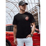 DStreet Koszulka męska z nadrukiem czarna | shoptok.hr