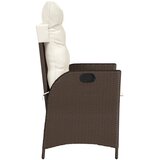  3-dijelni bistro set s jastucima smeđi od poliratana | Eponuda.ba