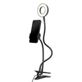  LED Ring GEMBIRD, Selfie ring light with phone holder, LED-RING4-PH-01