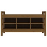  Klupa za hodnik boja meda 110x40x60 cm od masivne borovine | shoptok.hr