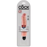 King Cock 7 Stiffy - vodootporan, realističan vibrator (18 cm) - prirodan Cijene
