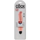 King Cock 7 Stiffy - vodootporan, realističan vibrator (18 cm) - prirodan