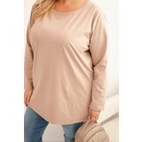 Kesi Women's Plus Size cotton blouse with a round neckline fango | Shoptok.si