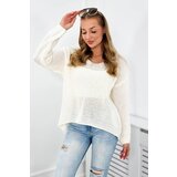 Kesi Sweater with mohair oversize ecru | shoptok.hr