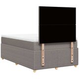  Krevet s oprugama i madracem smeđesivi 120 x 190 cm od tkanine | shoptok.hr