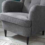 MID.YOU FOTELJ Z OPORO ZA GLAVO, antracit tekstil, leseni material | Shoptok.si
