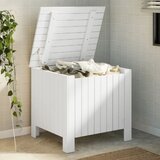 vidaXL Kutija za pohranu s poklopcem RANA bijela 60x49x54 cm borovina | shoptok.hr