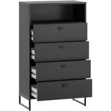 MID.YOU VISOKA KOMODA, črna | Shoptok.si