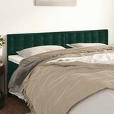  Uzglavlja tamnozelena 180x5x78/88 cm baršunasta | shoptok.hr