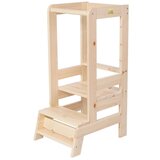 MeowBaby Učiteljski toranj od borovine u prirodnoj boji Montessori - | shoptok.hr