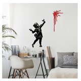 Opviq zidna dekoracija Banksy Metal 09, 48x83 cm & 30x62 cm, 1.5 mm, Crna | Eponuda.com
