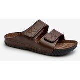 Kesi Comfortable Men's Velcro Slippers Inblu Dark Brown Cijene