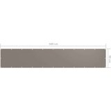 Balkonski zastor smeđe-sivi 90 x 500 cm od tkanine Oxford | shoptok.hr