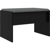  Haldna klop z blazino Črna Orehovina 63 x 38 x 40 cm, (5000155630) | Shoptok.si