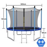  Ø 305 cm trampolin z varnostno mrežo | Shoptok.si