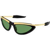 Bottega Veneta BV1477S 002 ONE SIZE (58) Črna/Zelena Cene
