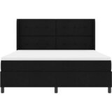  LED Box Spring Krevet s uzglavljem Crna 180 x 200 cm tkanina | Eponuda.com