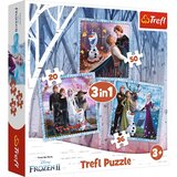 TREF LINE Puzzle Frozen-3 u 1 Cene