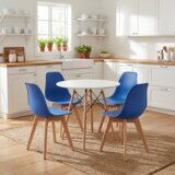  KITO stolica plava / prirodne noge x 1 | shoptok.hr
