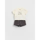 BABIES` BLOUSE & SHORTS - krem