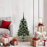 vidaXL Božično drevo med 150 LED z stojalom Zelena 90 cm PE | Shoptok.si