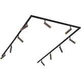 QAZQA Modern railsysteem met 10 spots brons 1-fase - Slimline Uzzy Cene