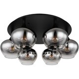 Globo 15548-6D - Crni plafonski luster MAXY, 6xE27/40W/230V, prečnik 65 cm | Eponuda.com
