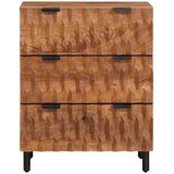  Kreveta 2 pcs Fin&amp;scaron; acacije smeđa 60 x 33 x 75 cm Slike