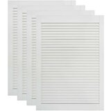  Vrata za omarico z letvicami 4 kosi bela 69x39,4 cm borovina, (21412647) | Shoptok.si