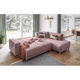 Miuform Rožnata raztegljiva/s prostorom za shranjevanje kotna sedežna garnitura (desni kot/v obliki črke L) Classy Sophie – | Shoptok.si