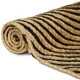  Tepih Prirodna i crna 80 x 300 cm Juta | shoptok.hr