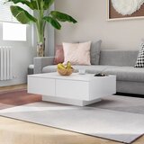 vidaXL Klubska mizica bela 90x60x31 cm iverna plošča Cene