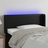  LED uzglavlje crno 93x16x78/88 cm od umjetne kože | shoptok.hr