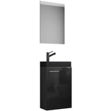 MID.YOU kopalnica za goste slito, črna, 3-Delno | Shoptok.si