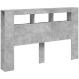 LED uzglavlje siva boja betona 160 x 18,5 x 103,5 cm | Eponuda.com
