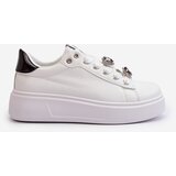 Boto Women's platform sneakers with white embellishments Herbisa | Shoptok.si