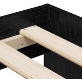  Krevetna konstrukcija Crni hrast 90 x 190 cm Konstruirano drvo | shoptok.hr