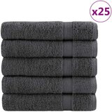 vidaXL Premium kopalne brisače 25kos antracit 100x150cm 600g/m2 bombaž | Shoptok.si
